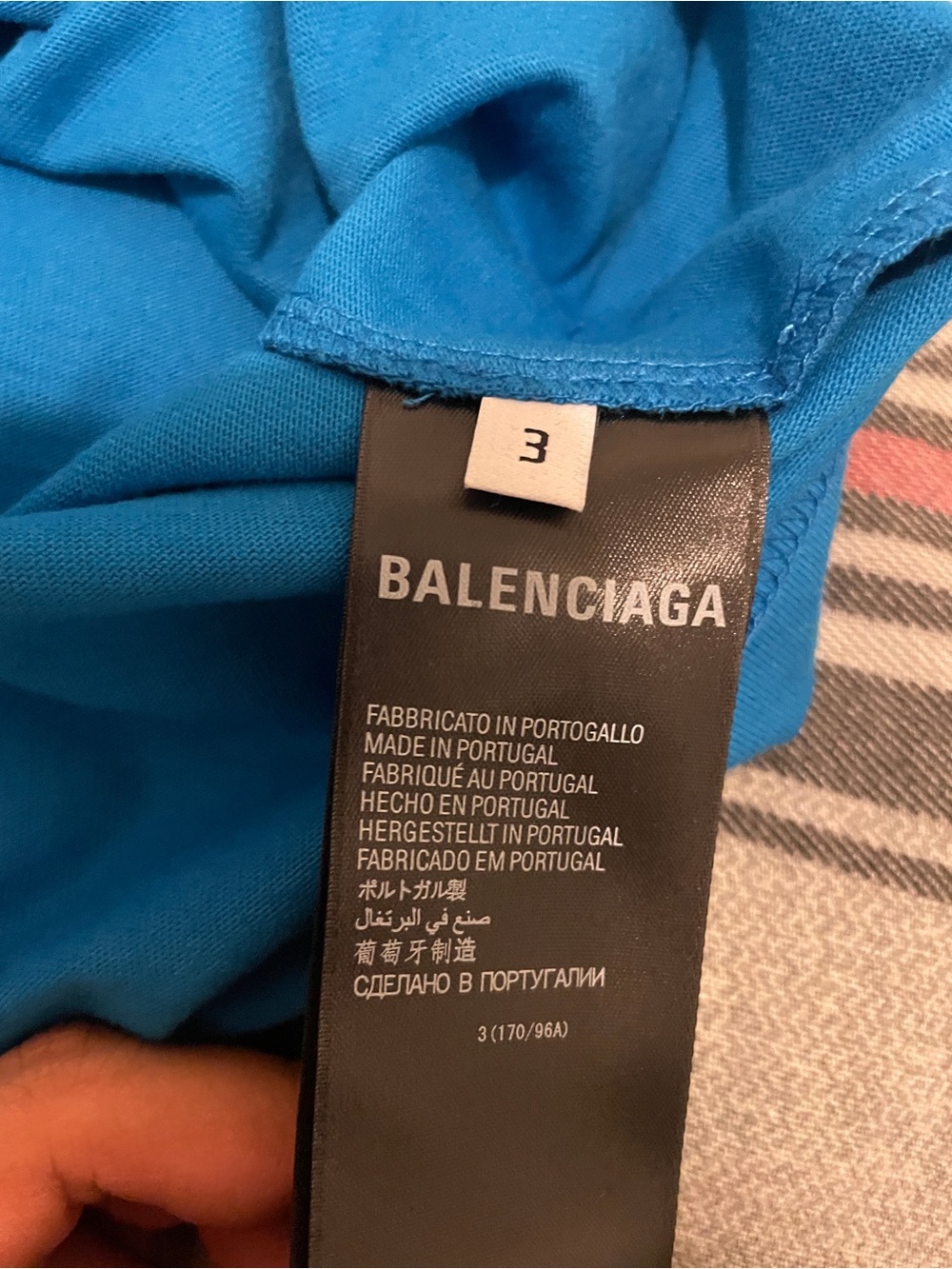 Balenciaga & Adidas Oversized T-Shirt in Blue Size XL - Picture 5 of 5